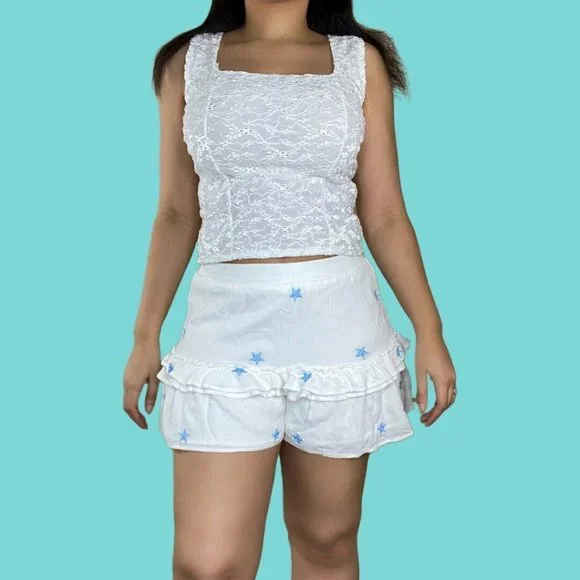 Star Ruffle Shorts - Picture 1 of 4